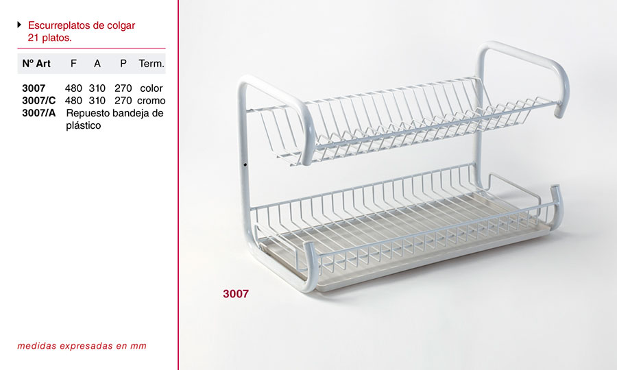 Escurreplatos de colgar 21 platos